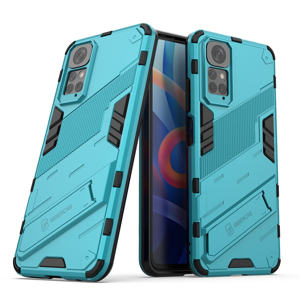 For Xiaomi Redmi Note 11 4G (Qualcomm) / Redmi Note 11S 4G PC + TPU Hybrid Phone Case Cover with Foldable Kickstand Design
