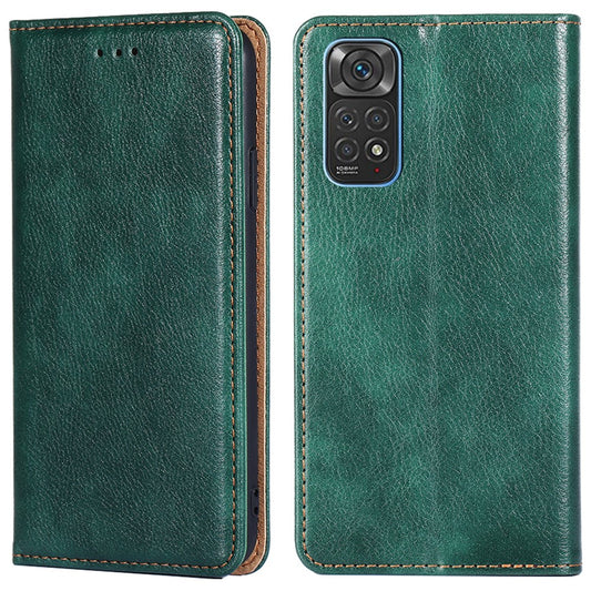 For Xiaomi Redmi Note 11 4G (Qualcomm) / Redmi Note 11S 4G PU Leather Wallet Case Stand Function Magnetic Auto-absorbed Shockproof Flip Folio Book Cover
