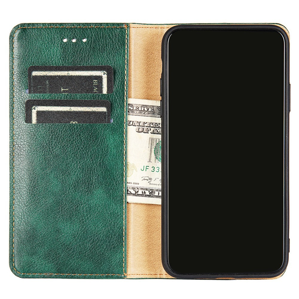 For Xiaomi Redmi Note 11 4G (Qualcomm) / Redmi Note 11S 4G PU Leather Wallet Case Stand Function Magnetic Auto-absorbed Shockproof Flip Folio Book Cover