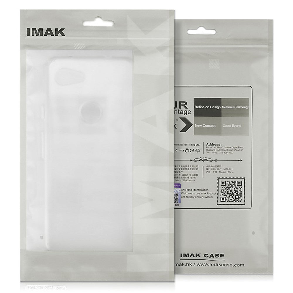 IMAK UX-5 Series Phone Case for Xiaomi Redmi Note 11 4G (Qualcomm) / Redmi Note 11S 4G, Transparent TPU Shockproof Cover