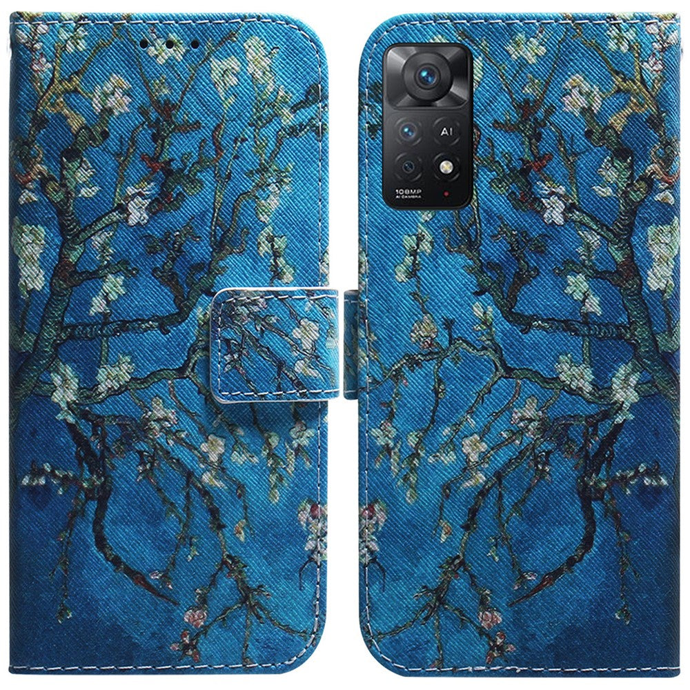 For Xiaomi Redmi Note 12 Pro 4G / 11 Pro 4G (MediaTek) / Note 11 Pro 5G (Qualcomm) Magnetic Closure Pattern Printing PU Leather Folio Flip Case Wallet Stand Function Phone Cover