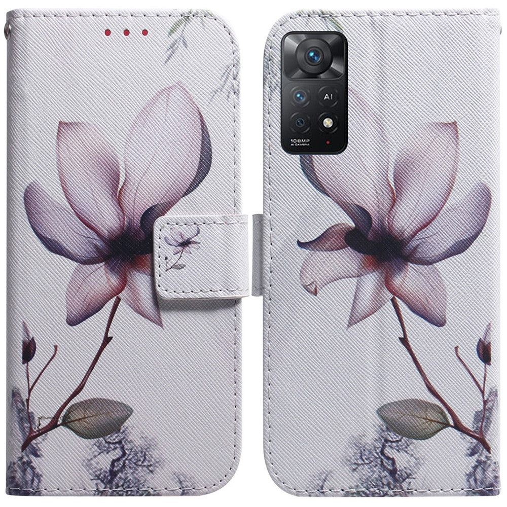 For Xiaomi Redmi Note 12 Pro 4G / 11 Pro 4G (MediaTek) / Note 11 Pro 5G (Qualcomm) Magnetic Closure Pattern Printing PU Leather Folio Flip Case Wallet Stand Function Phone Cover