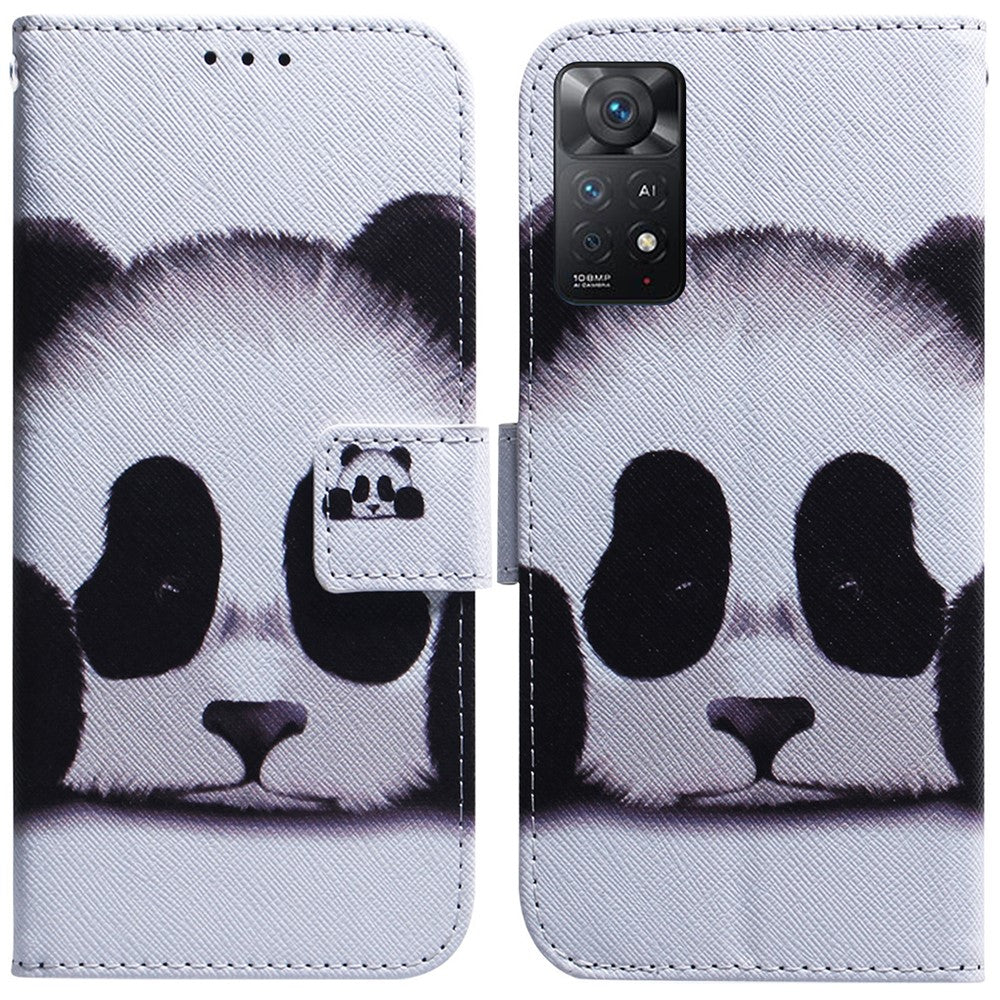 For Xiaomi Redmi Note 12 Pro 4G / 11 Pro 4G (MediaTek) / Note 11 Pro 5G (Qualcomm) Magnetic Closure Pattern Printing PU Leather Folio Flip Case Wallet Stand Function Phone Cover