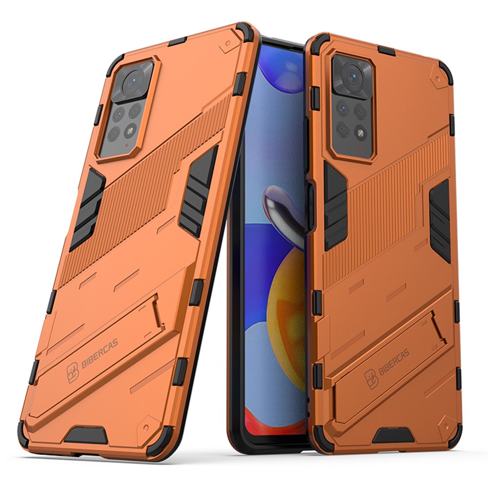 For Xiaomi Redmi Note 12 Pro 4G / 11 Pro 4G (MediaTek) / Note 11 Pro 5G (Qualcomm) Hard PC + Soft TPU Kickstand Phone Case