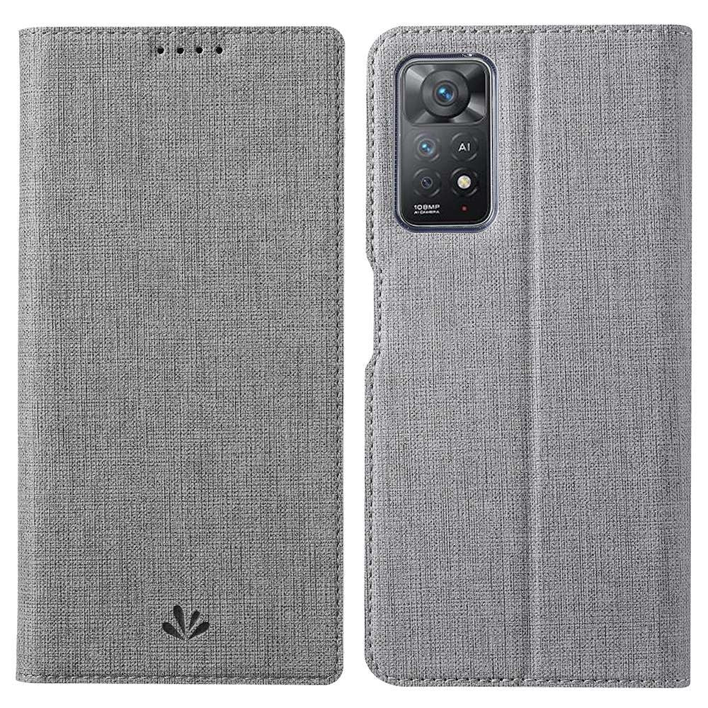 VILI DMX Series for Xiaomi Redmi Note 12 Pro 4G / 11 Pro 4G (MediaTek) / Note 11 Pro 5G (Qualcomm) PU Leather Anti-drop Protection Stand Phone Case with Card Holder