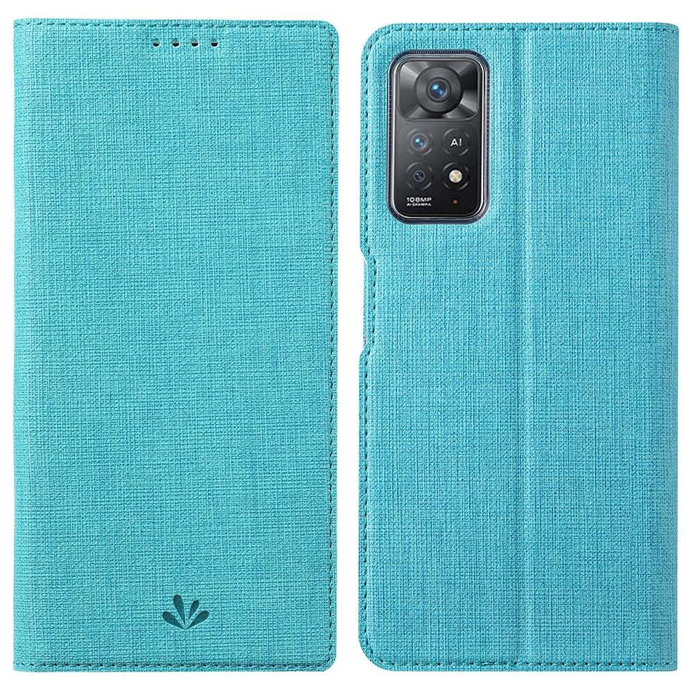VILI DMX Series for Xiaomi Redmi Note 12 Pro 4G / 11 Pro 4G (MediaTek) / Note 11 Pro 5G (Qualcomm) PU Leather Anti-drop Protection Stand Phone Case with Card Holder