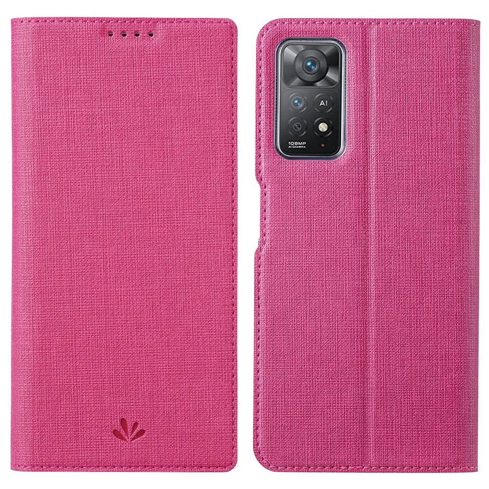 VILI DMX Series for Xiaomi Redmi Note 12 Pro 4G / 11 Pro 4G (MediaTek) / Note 11 Pro 5G (Qualcomm) PU Leather Anti-drop Protection Stand Phone Case with Card Holder