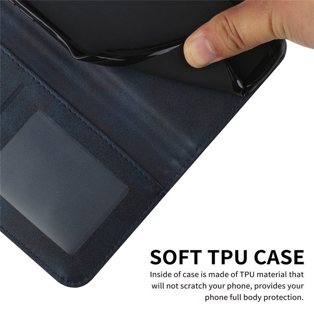 For Xiaomi Poco X4 Pro 5G Stitching Wallet Case PU Leather Magnetic Closure Stand Function Mobile Phone Cover with Strap