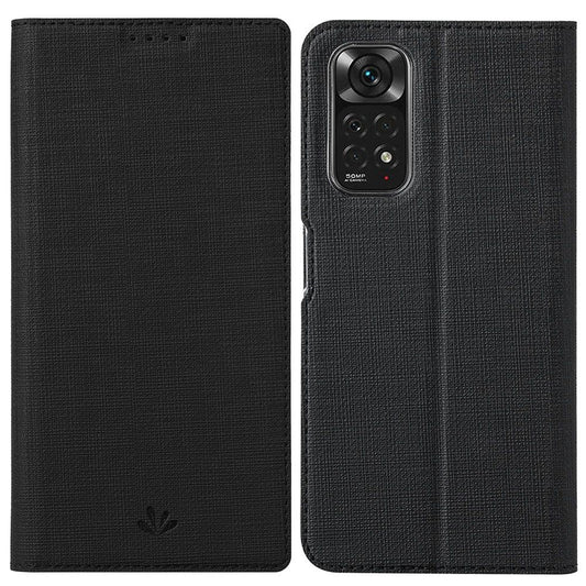 VILI DMX Series for Xiaomi Redmi Note 11 4G (Qualcomm)/Note 11S 4G Card Holder Anti-collision PU Leather Phone Case Stand Protective Cover