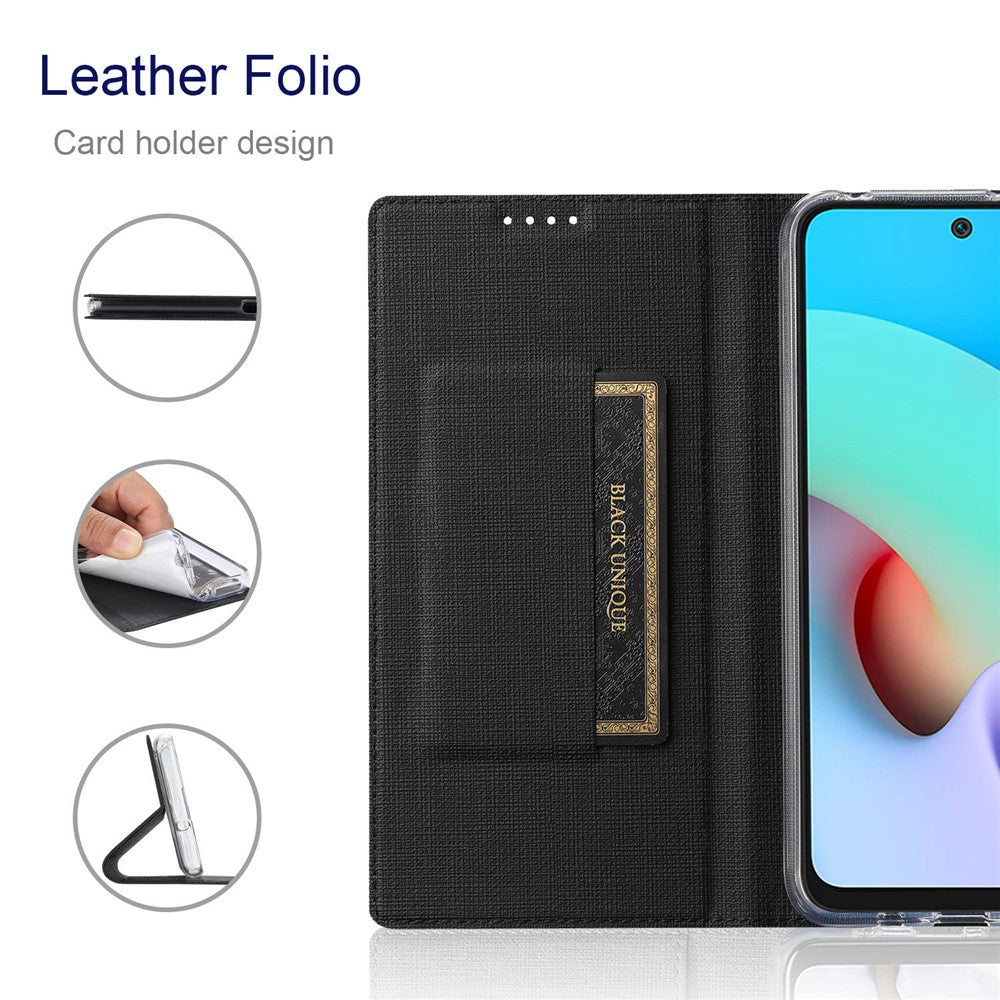 VILI DMX Series for Xiaomi Redmi Note 11 4G (Qualcomm)/Note 11S 4G Card Holder Anti-collision PU Leather Phone Case Stand Protective Cover
