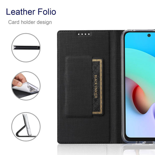 VILI DMX Series for Xiaomi Redmi Note 11 4G (Qualcomm)/Note 11S 4G Card Holder Anti-collision PU Leather Phone Case Stand Protective Cover