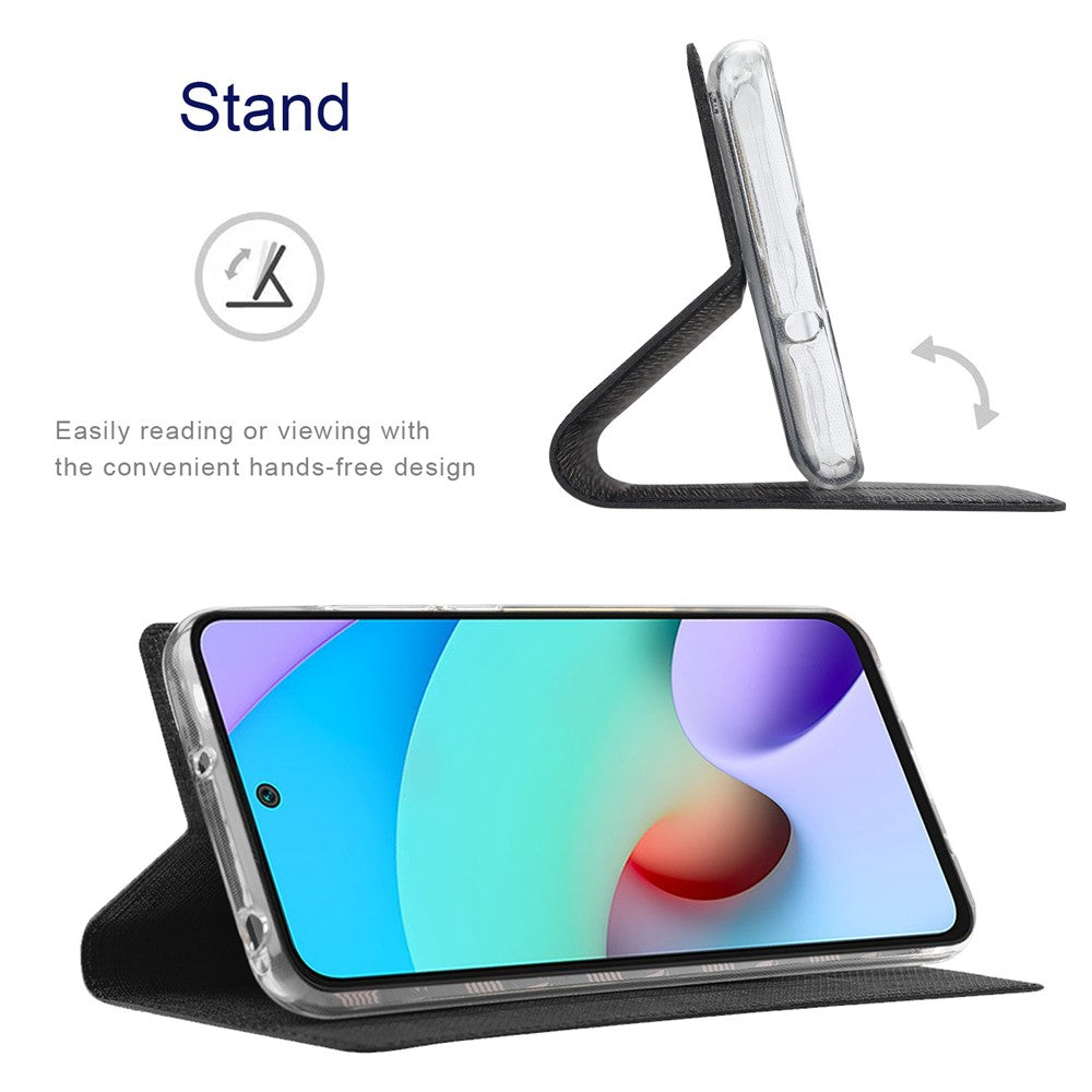 VILI DMX Series for Xiaomi Redmi Note 11 4G (Qualcomm)/Note 11S 4G Card Holder Anti-collision PU Leather Phone Case Stand Protective Cover
