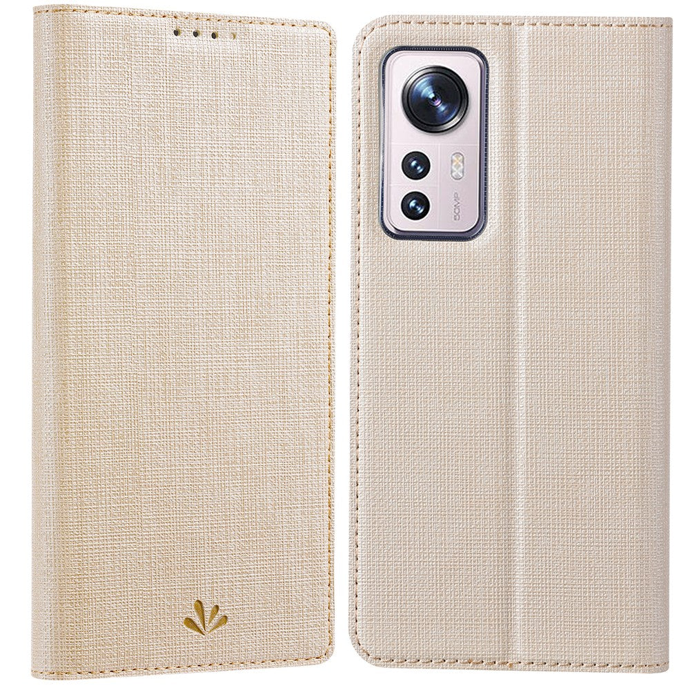 VILI DMX Series for Xiaomi 12 Pro 5G/12S Pro 5G/12 Pro (Dimensity) 5G PU Leather Folio Flip Phone Case with Card Holder Stand