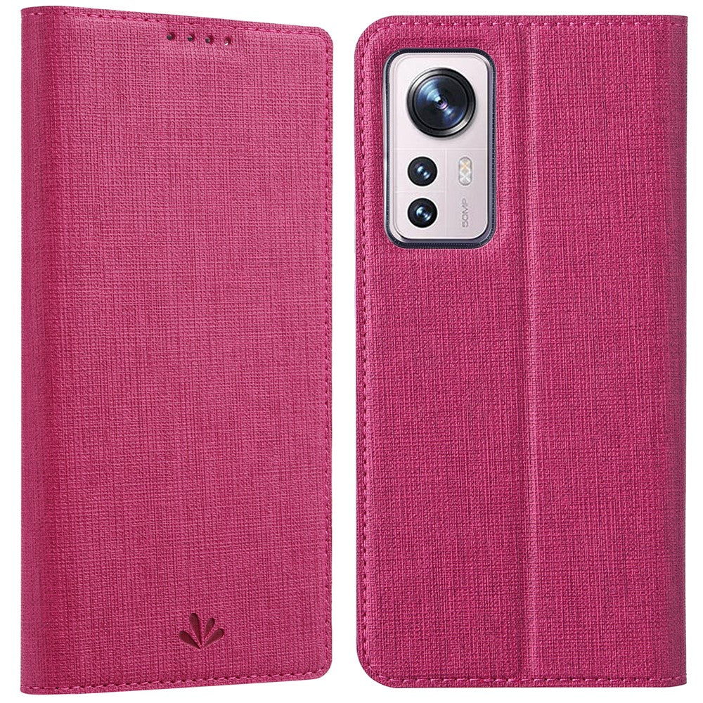 VILI DMX Series for Xiaomi 12/12X/12S 5G PU Leather Auto Closing Magnetic Phone Case Card Holder Stand Protective Cover