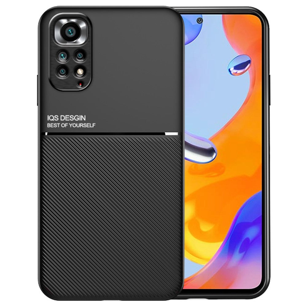 For Xiaomi Redmi Note 11 Pro 5G (Qualcomm)/Note 11 Pro 4G (MediaTek)/Note 11E Pro 5G PU Leather + TPU Imprinted Phone Case with Built-in Magnetic Metal Sheet