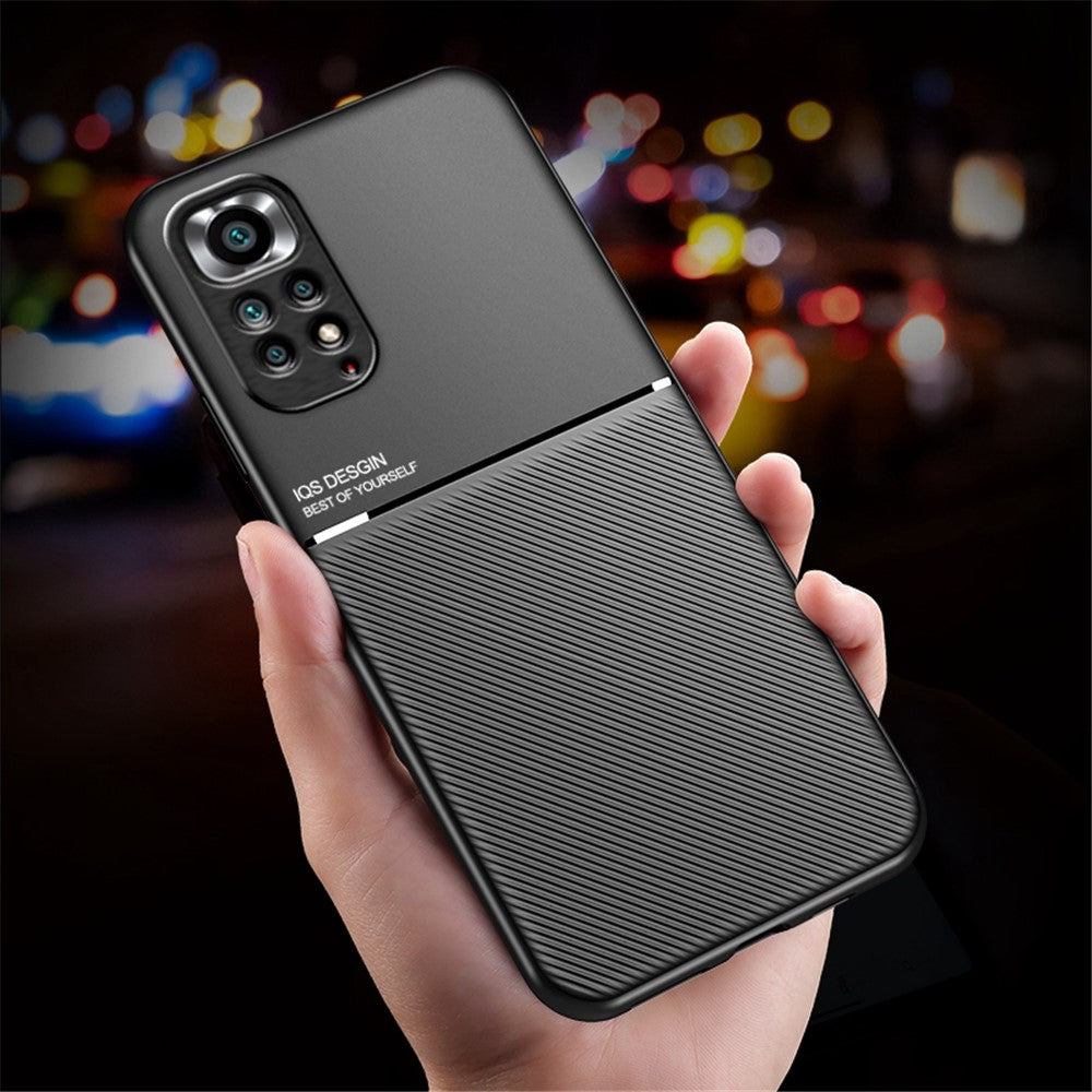 For Xiaomi Redmi Note 11 Pro 5G (Qualcomm)/Note 11 Pro 4G (MediaTek)/Note 11E Pro 5G PU Leather + TPU Imprinted Phone Case with Built-in Magnetic Metal Sheet