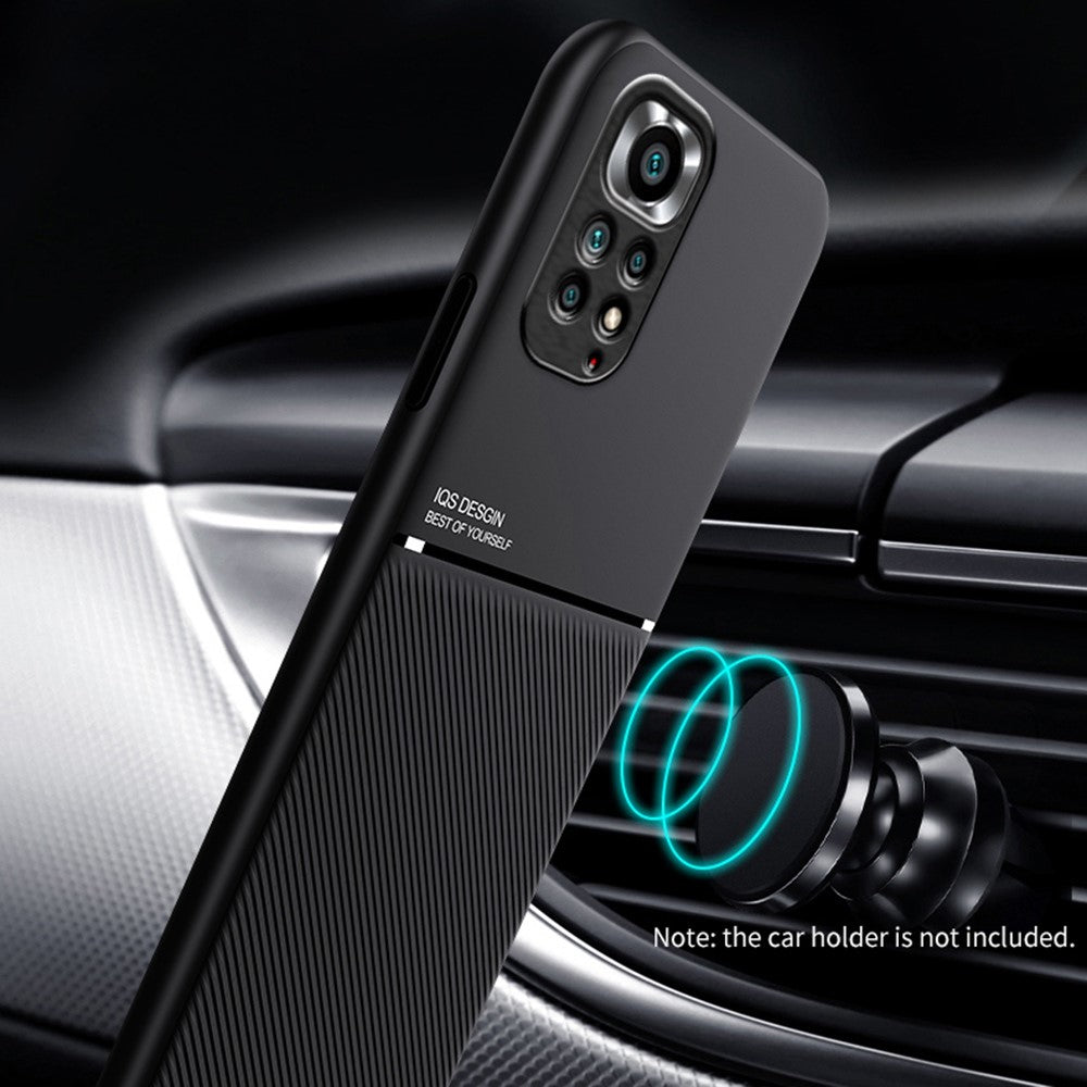 For Xiaomi Redmi Note 11 Pro 5G (Qualcomm)/Note 11 Pro 4G (MediaTek)/Note 11E Pro 5G PU Leather + TPU Imprinted Phone Case with Built-in Magnetic Metal Sheet