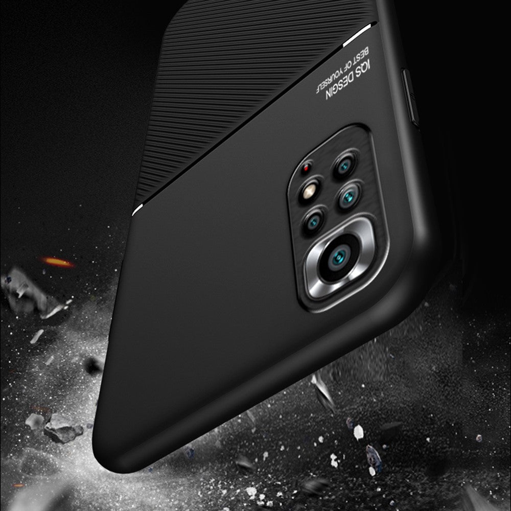 For Xiaomi Redmi Note 11 Pro 5G (Qualcomm)/Note 11 Pro 4G (MediaTek)/Note 11E Pro 5G PU Leather + TPU Imprinted Phone Case with Built-in Magnetic Metal Sheet