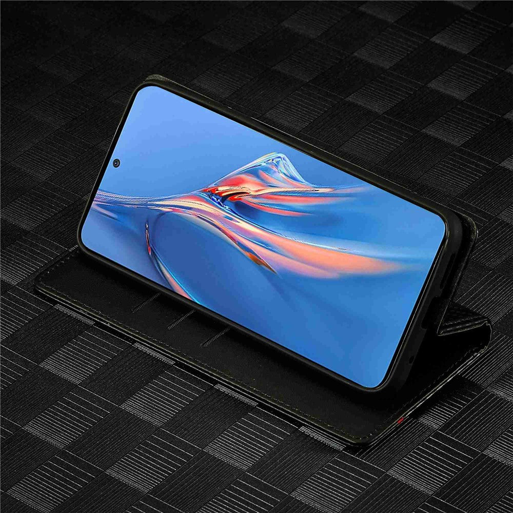 LC.IMEEKE Carbon Fiber Texture Book Style Leather Case for Xiaomi Redmi Note 12 Pro 4G / Note 11 Pro 4G (Mediatek) / Note 11 Pro 5G (Qualcomm), Magnetic Auto-absorbed Wallet Stand Phone Cover