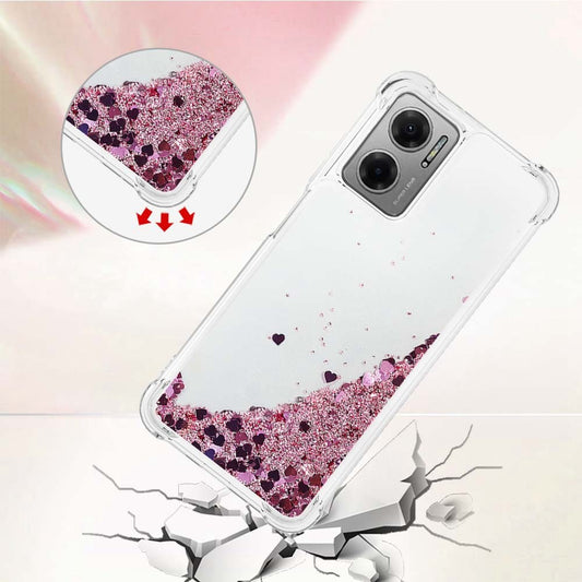 Xiaomi Redmi Note 11E 5G / Xiaomi Redmi 10 Prime+ 5G / Xiaomi Redmi 10 5G / Xiaomi Poco M4 5G Handyhülle – Redmi Note 11E 5G / 10 5G / 10 Prime+ 5G TPU- Glitzer Treibsand stoßfeste Telefon-Rückseite