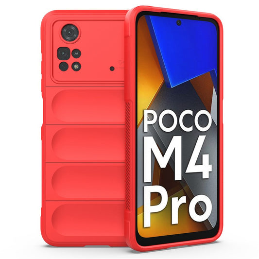 For Xiaomi Poco M4 Pro 4G Drop-proof TPU Phone Cover Anti-slip Edge Rugged Back Case