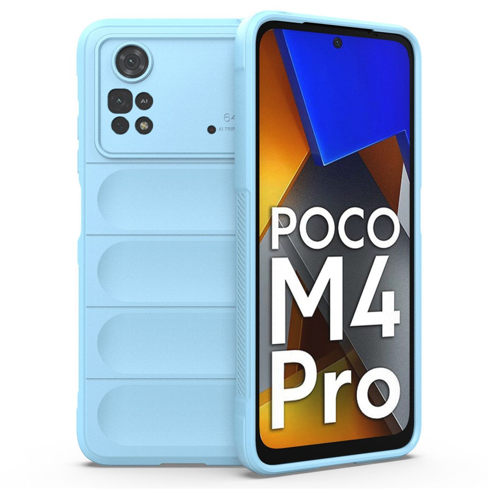 For Xiaomi Poco M4 Pro 4G Drop-proof TPU Phone Cover Anti-slip Edge Rugged Back Case
