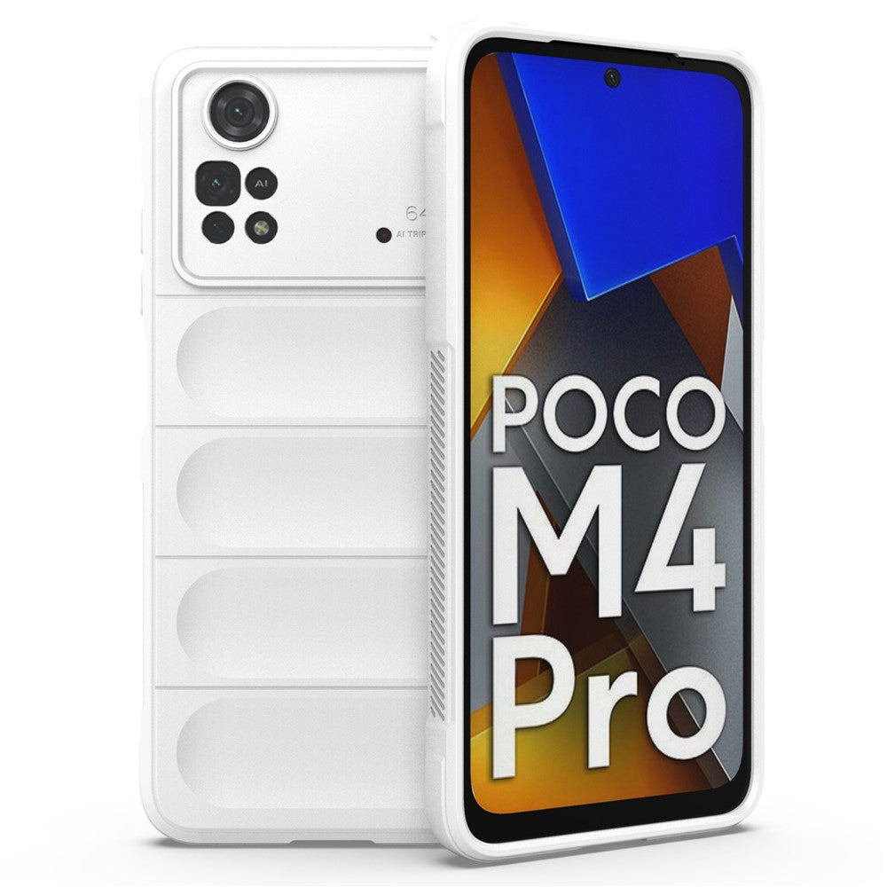 For Xiaomi Poco M4 Pro 4G Drop-proof TPU Phone Cover Anti-slip Edge Rugged Back Case