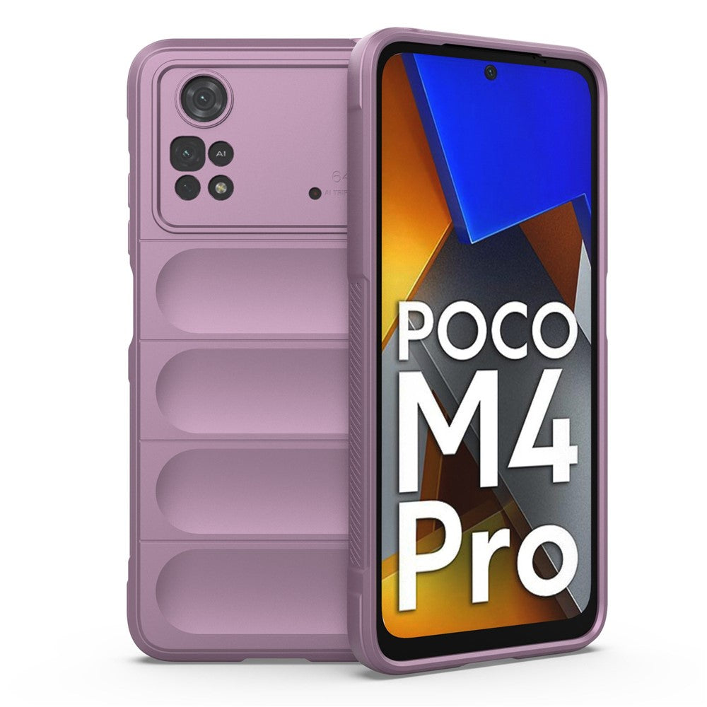 For Xiaomi Poco M4 Pro 4G Drop-proof TPU Phone Cover Anti-slip Edge Rugged Back Case