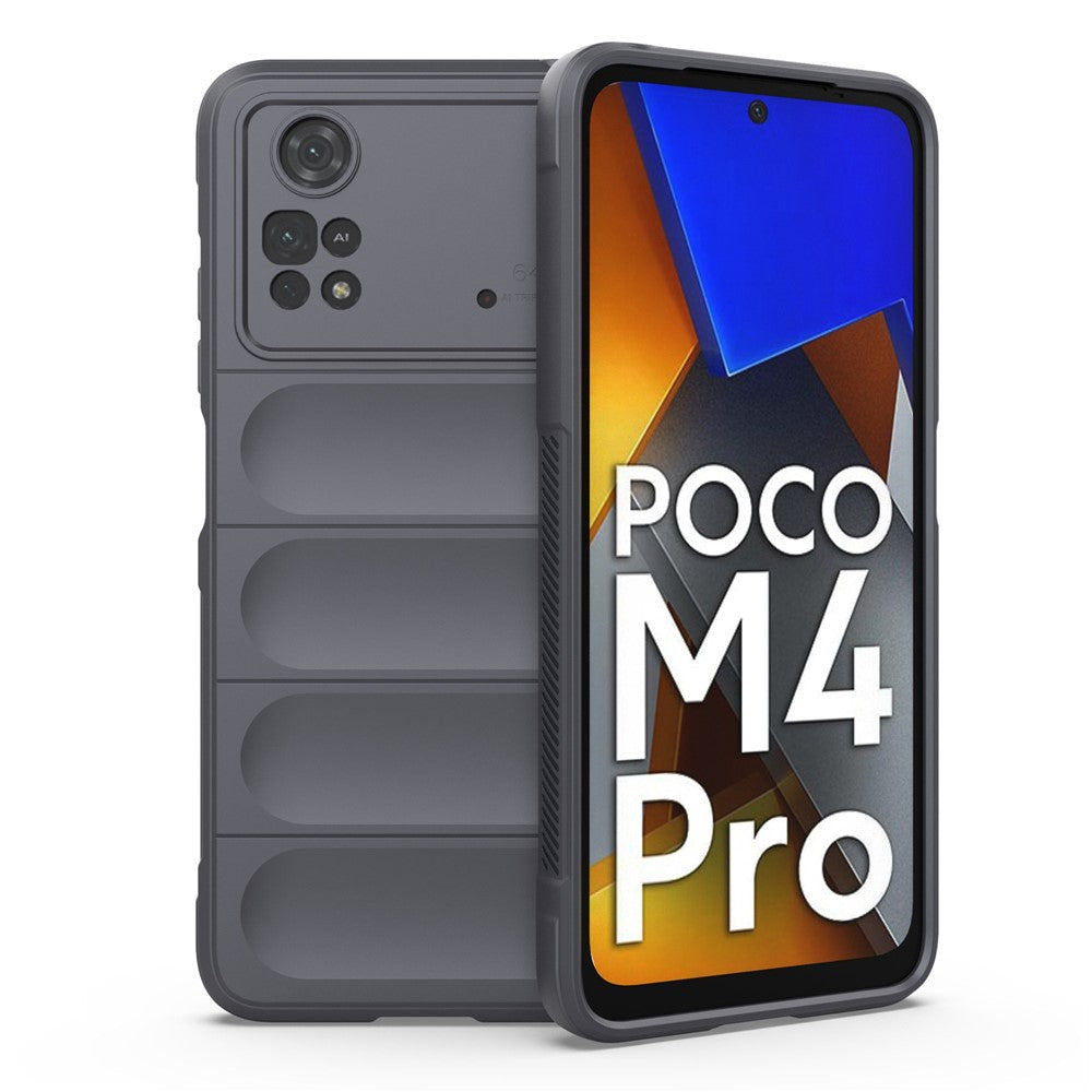 For Xiaomi Poco M4 Pro 4G Drop-proof TPU Phone Cover Anti-slip Edge Rugged Back Case