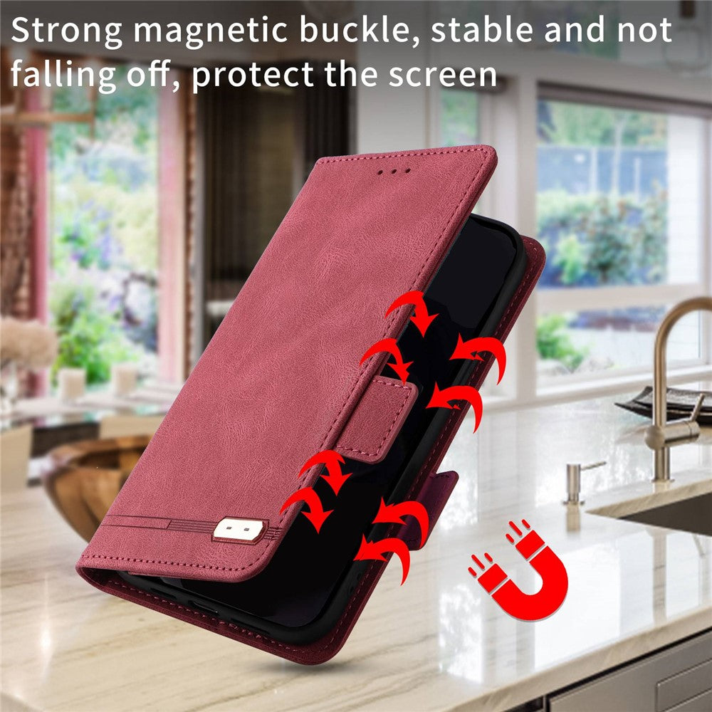 For Xiaomi 12 5G/12X 5G/12S 5G Hardware Design Wallet Case PU Leather + TPU Full Protection Stand Phone Cover