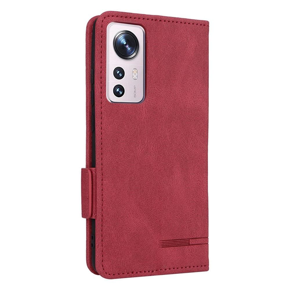 For Xiaomi 12 5G/12X 5G/12S 5G Hardware Design Wallet Case PU Leather + TPU Full Protection Stand Phone Cover