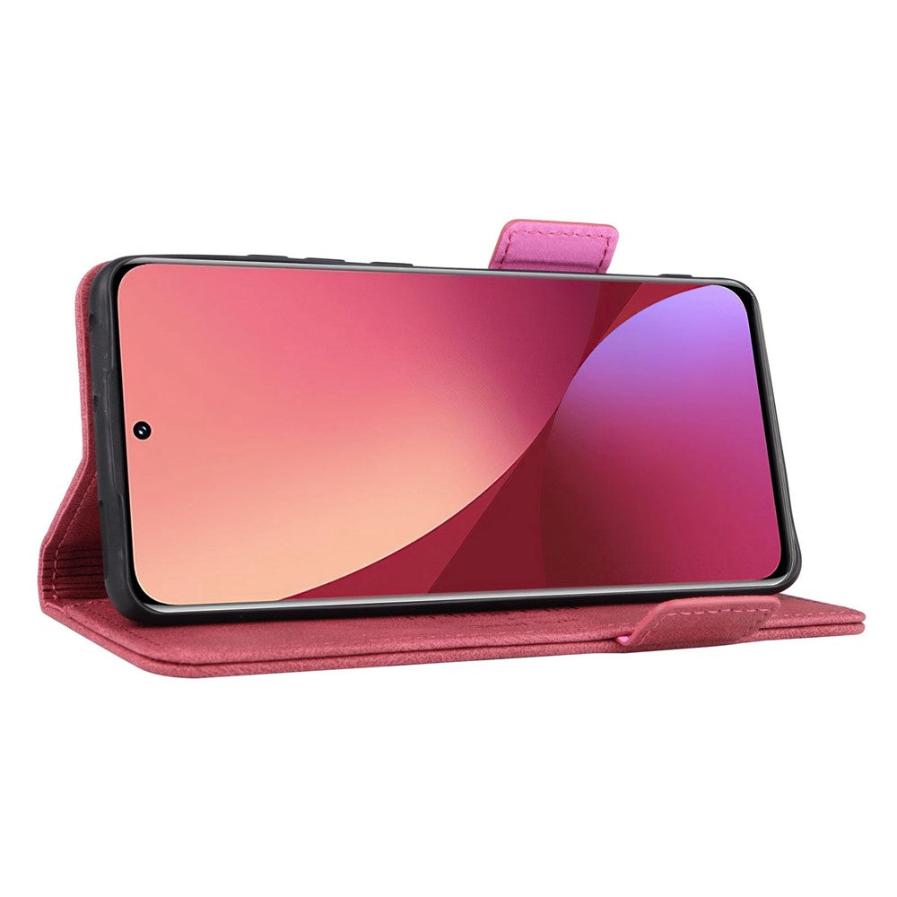 For Xiaomi 12 5G/12X 5G/12S 5G Hardware Design Wallet Case PU Leather + TPU Full Protection Stand Phone Cover