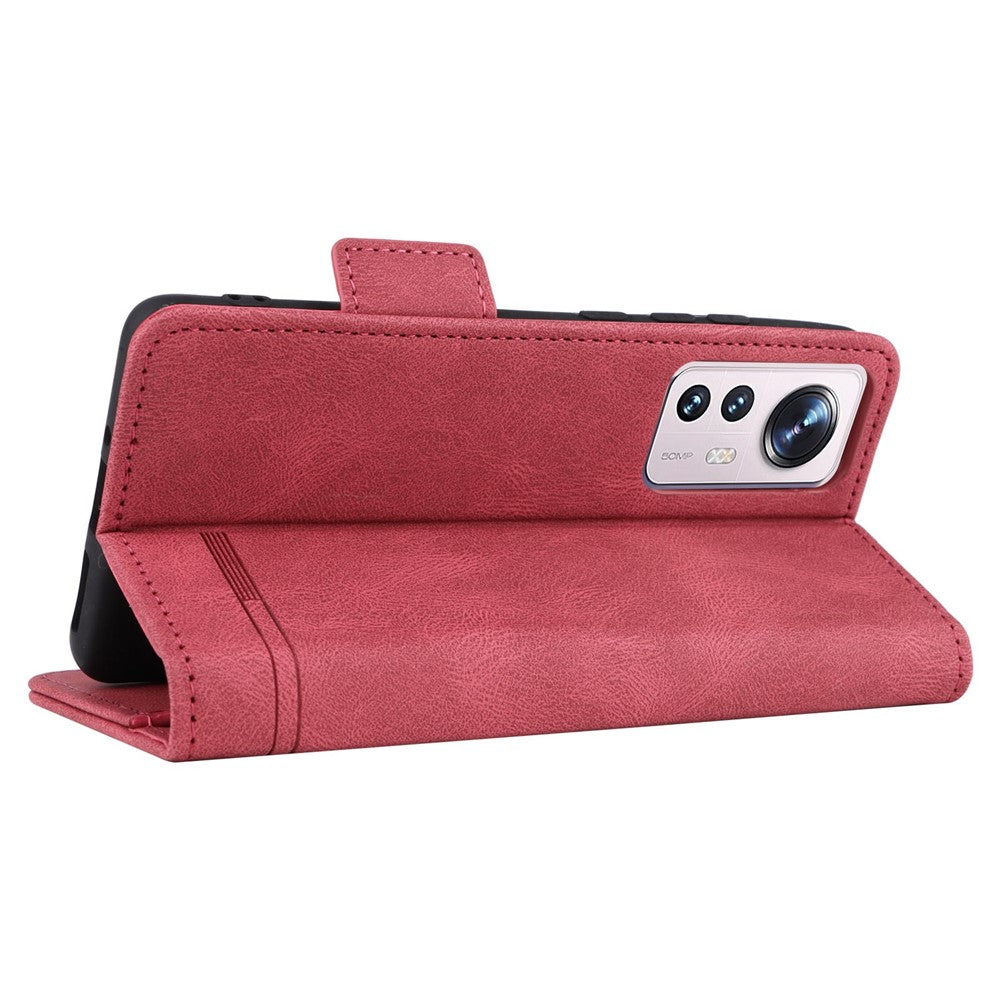 For Xiaomi 12 5G/12X 5G/12S 5G Hardware Design Wallet Case PU Leather + TPU Full Protection Stand Phone Cover