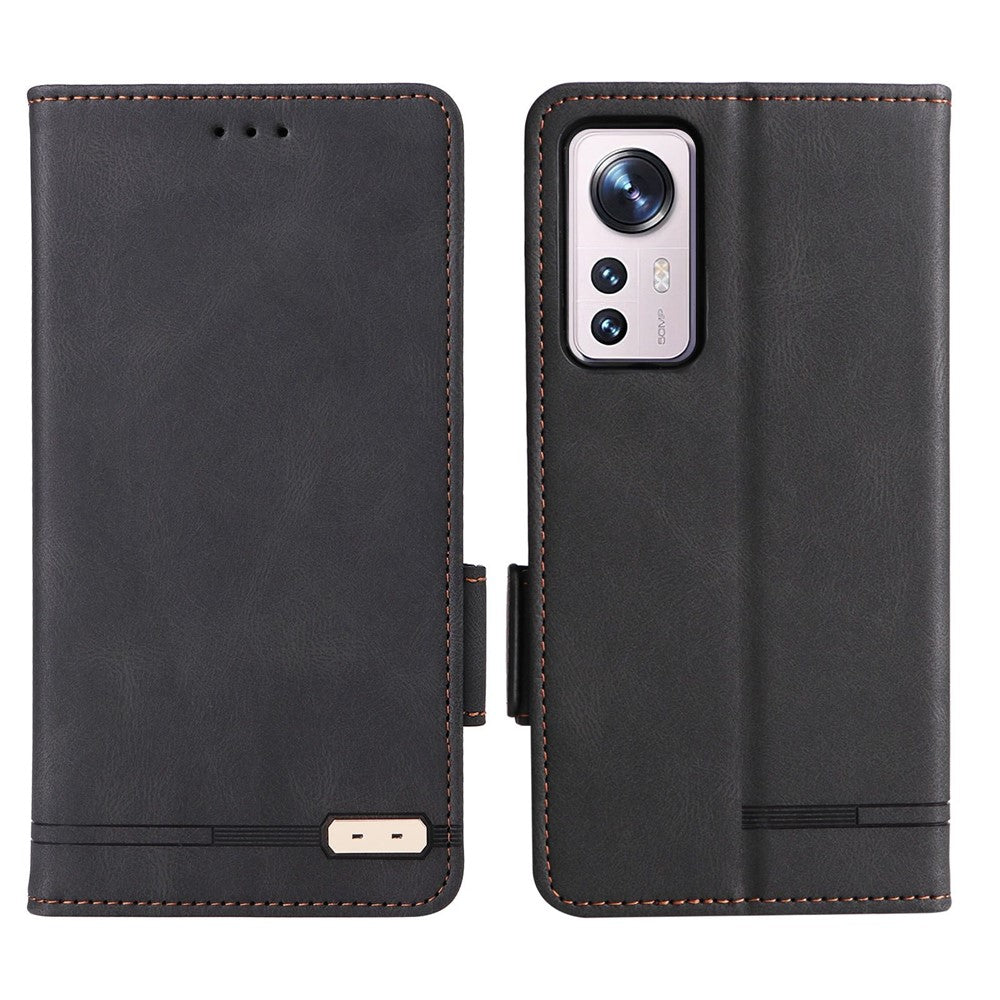 For Xiaomi 12 5G/12X 5G/12S 5G Hardware Design Wallet Case PU Leather + TPU Full Protection Stand Phone Cover