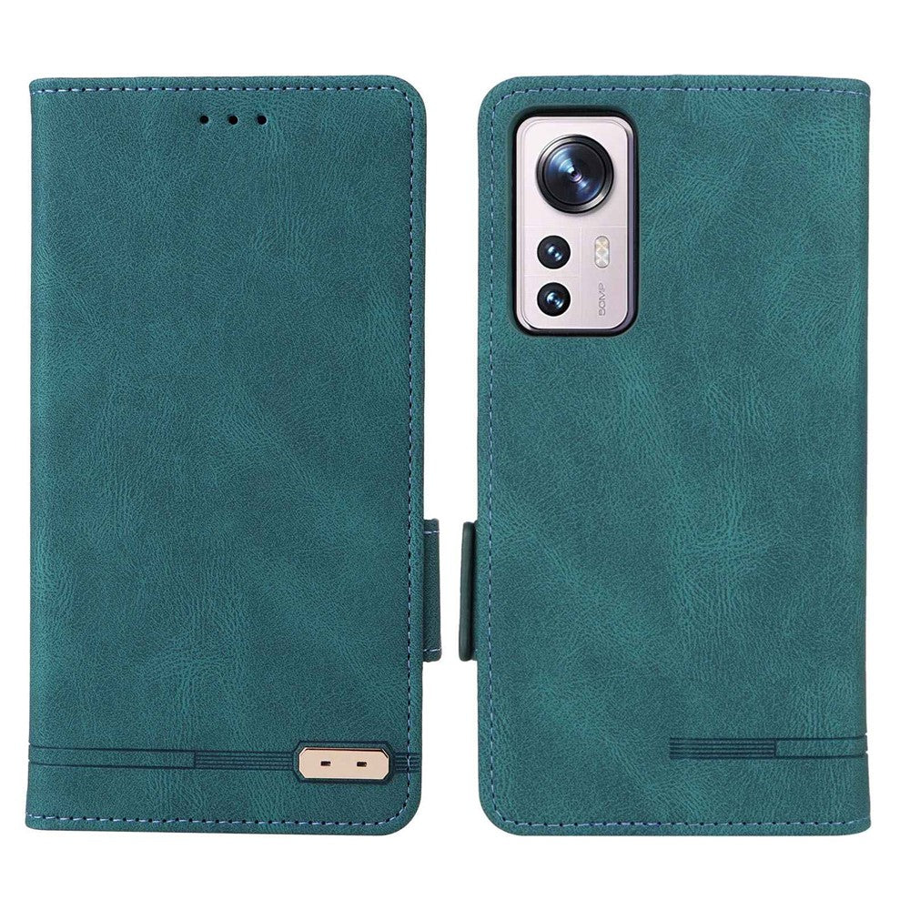 For Xiaomi 12 5G/12X 5G/12S 5G Hardware Design Wallet Case PU Leather + TPU Full Protection Stand Phone Cover