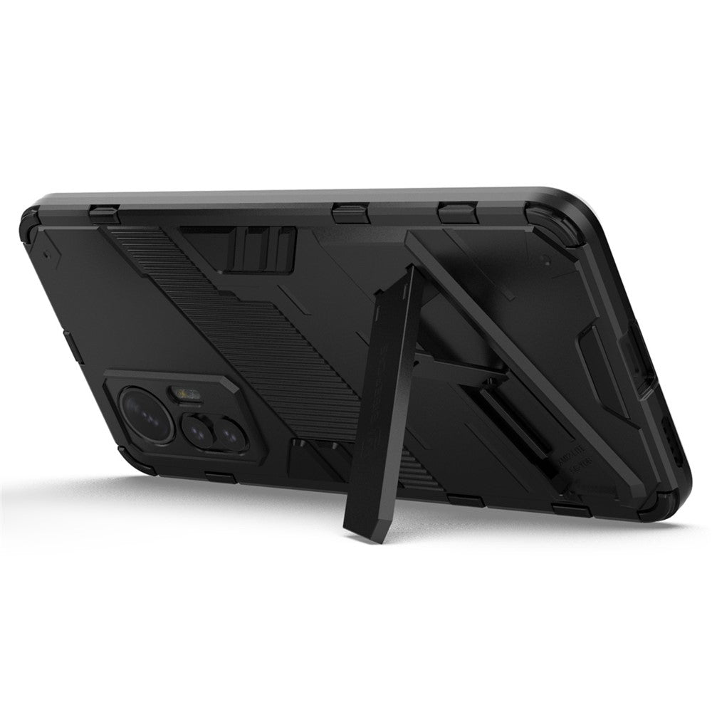 For Xiaomi 12 Lite 5G Shockproof Protective Shell TPU+PC Kickstand Phone Cover Case