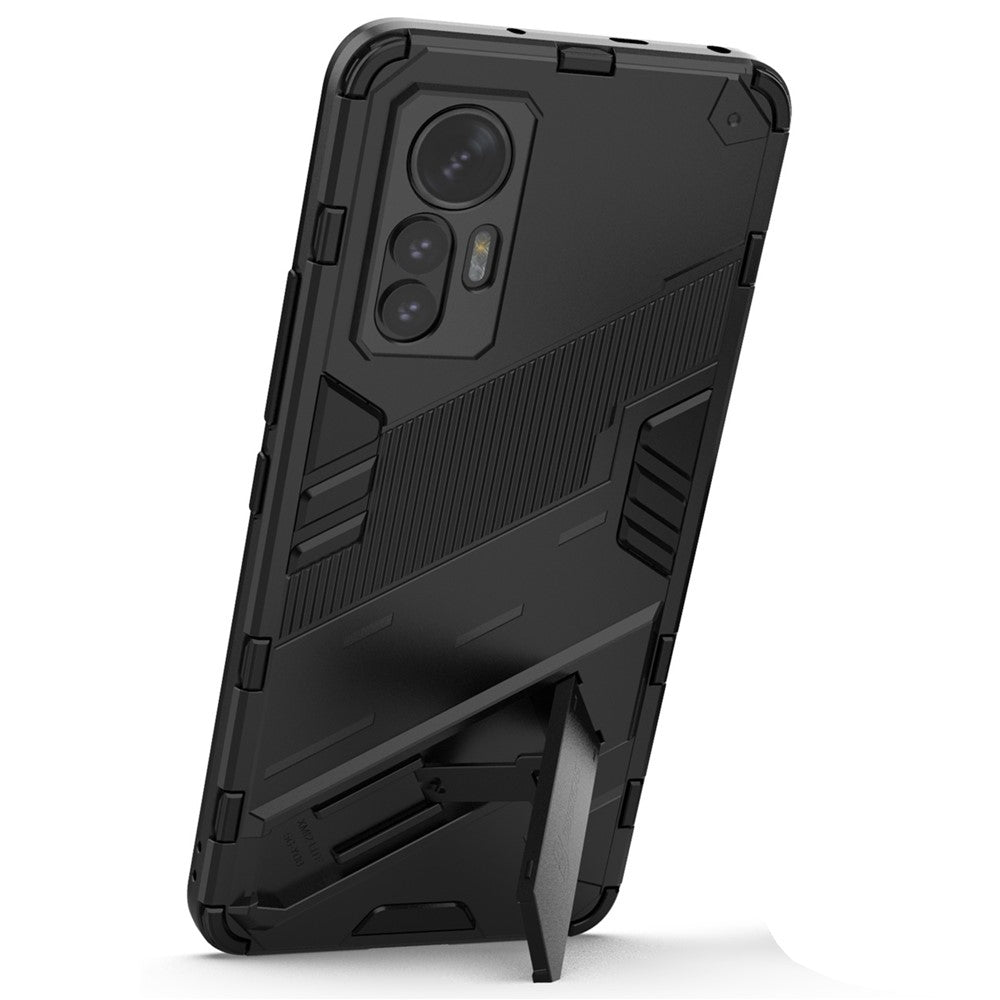 For Xiaomi 12 Lite 5G Shockproof Protective Shell TPU+PC Kickstand Phone Cover Case