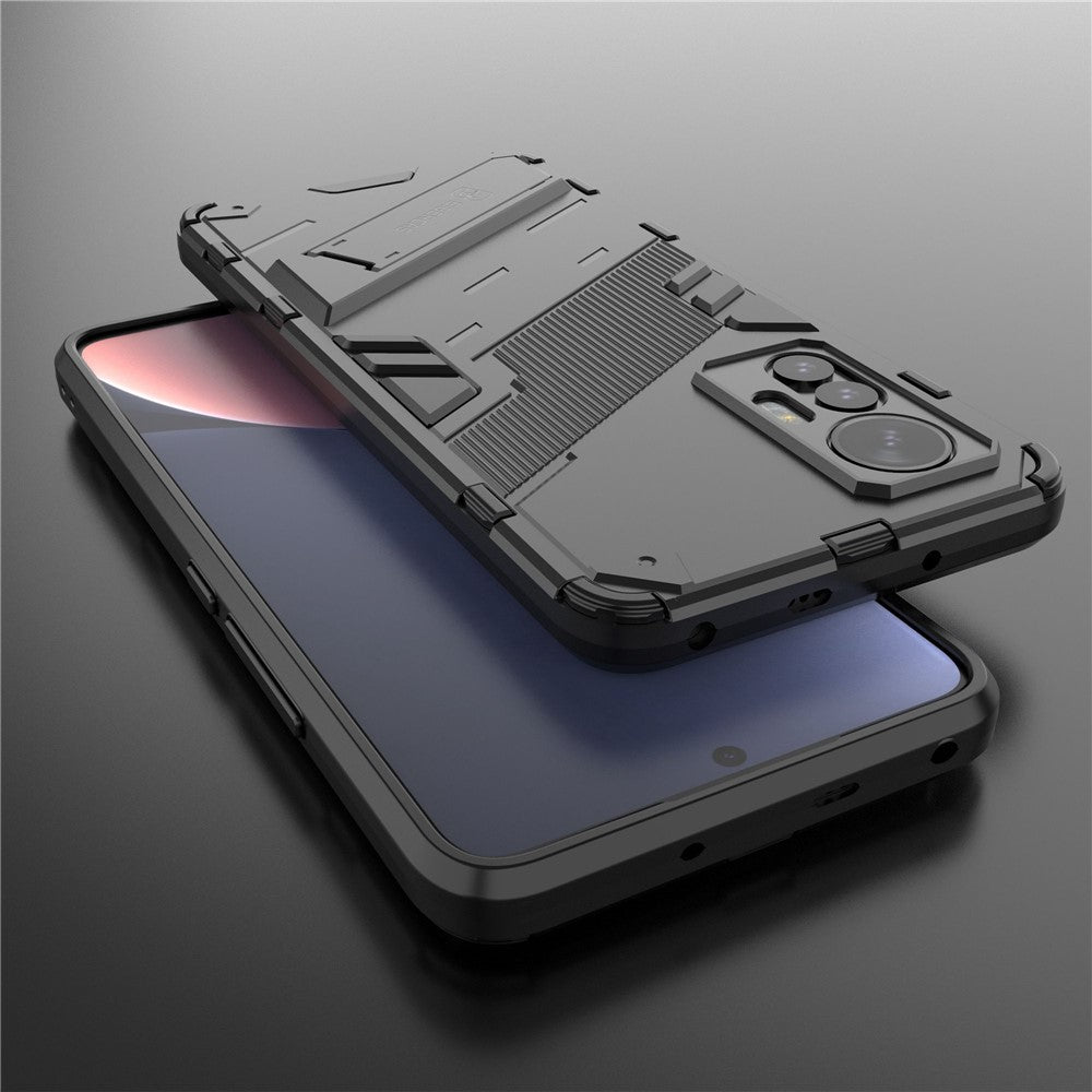 For Xiaomi 12 Lite 5G Shockproof Protective Shell TPU+PC Kickstand Phone Cover Case