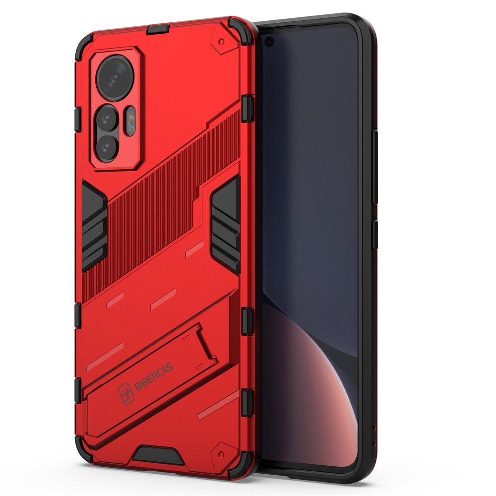 For Xiaomi 12 Lite 5G Shockproof Protective Shell TPU+PC Kickstand Phone Cover Case