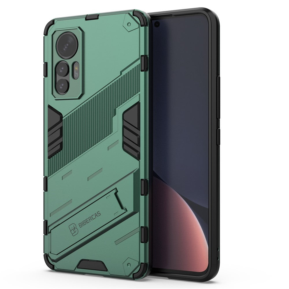 For Xiaomi 12 Lite 5G Shockproof Protective Shell TPU+PC Kickstand Phone Cover Case