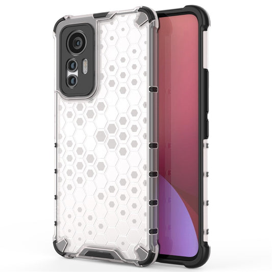Xiaomi 12 Lite 5G Handyhülle – Wabenstrukturierte, rutschfeste aus weichem TPU + harter PC-Doppelschicht