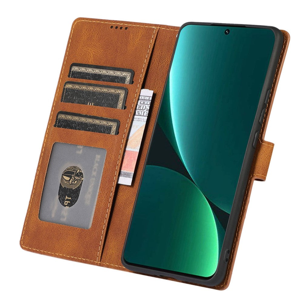 For Xiaomi 12 5G/12X 5G/12S 5G Anti-fall Phone Cover Supporting Stand PU Leather Wallet Case Magnetic Shockproof Cover with Wrist Strap