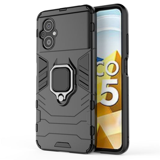 Xiaomi Poco M4 5G Handyhülle – Cellphone Case Bag Ringständer, robustes, stoßfestes, flexibles TPU + harte PC-Rückseite