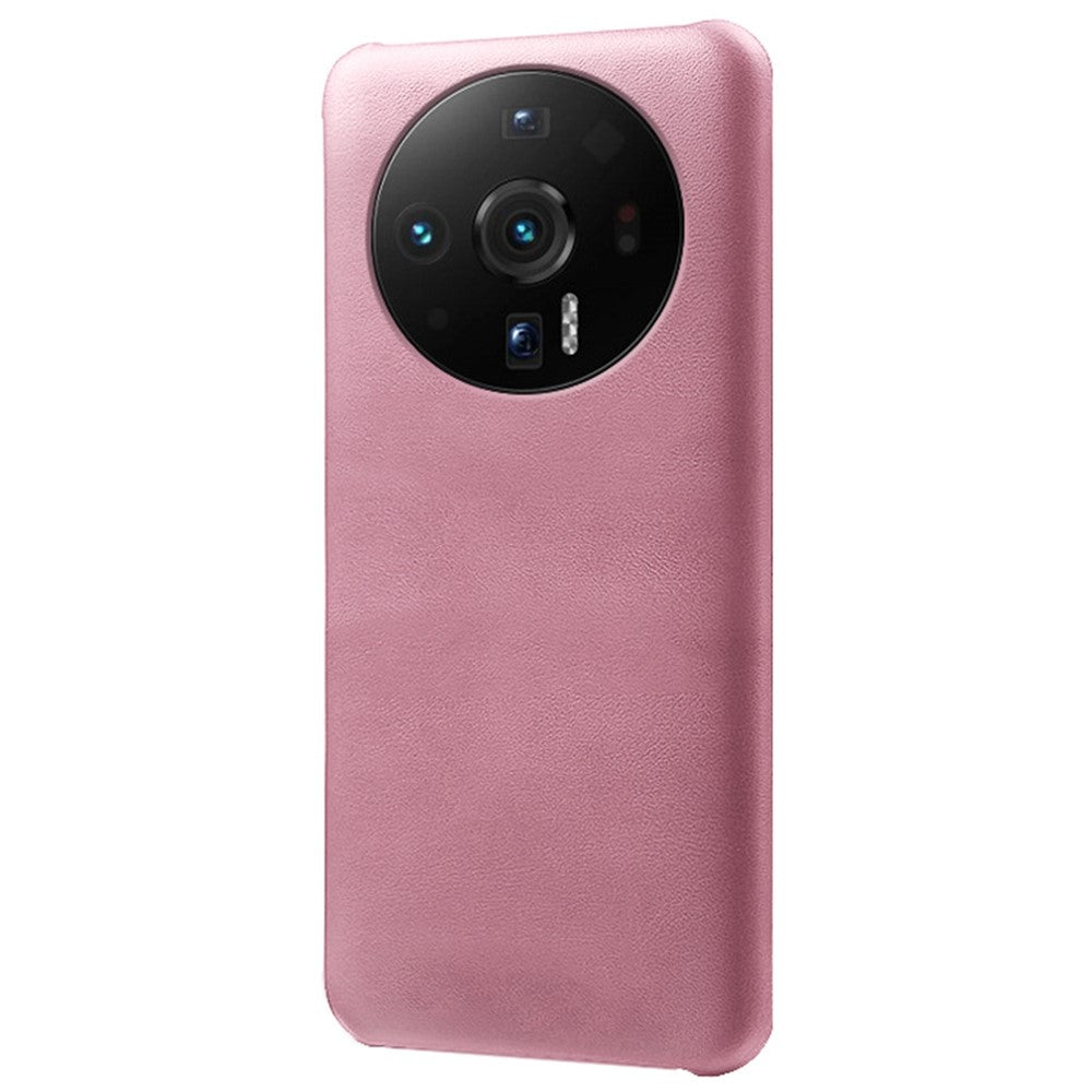 For Xiaomi 12S Ultra 5G Wear-resistant Calf Textured PU Leather Coating Hard PC Mobile Phone Case Cover