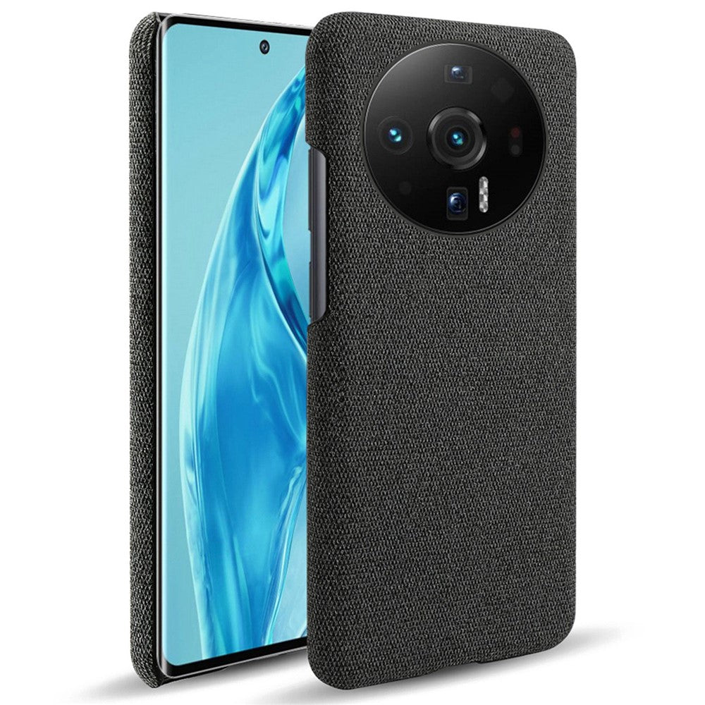 For Xiaomi 12S Ultra 5G Anti-shock Phone Case Solid Color Cloth Fabric Well-protected Mobile Phone Cover