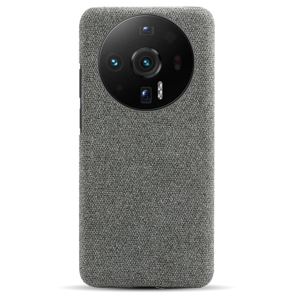 For Xiaomi 12S Ultra 5G Anti-shock Phone Case Solid Color Cloth Fabric Well-protected Mobile Phone Cover