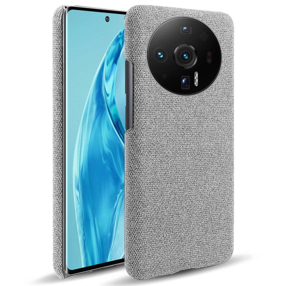 For Xiaomi 12S Ultra 5G Anti-shock Phone Case Solid Color Cloth Fabric Well-protected Mobile Phone Cover