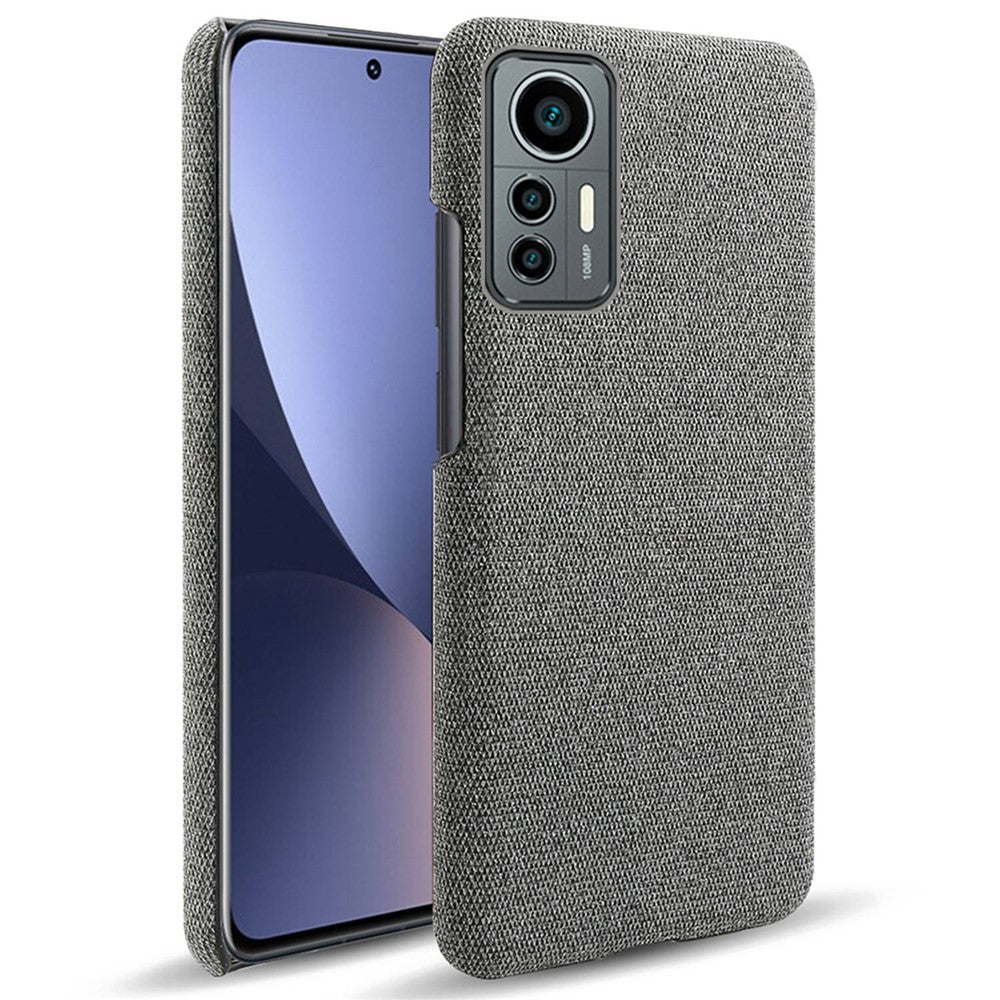 For Xiaomi 12 Lite 5G Non-slip Phone Case Solid Color Wear-resistant Cloth Fabric Drop-proof Phone Cover