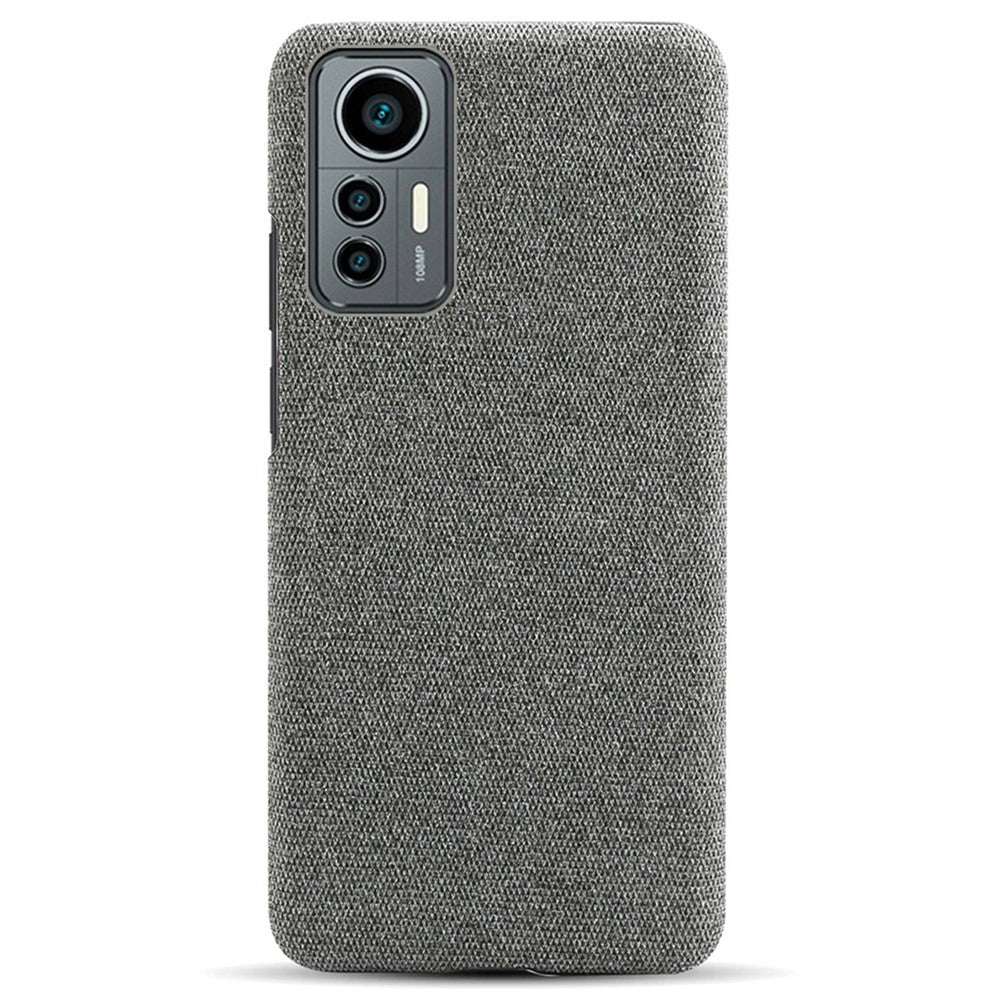 For Xiaomi 12 Lite 5G Non-slip Phone Case Solid Color Wear-resistant Cloth Fabric Drop-proof Phone Cover