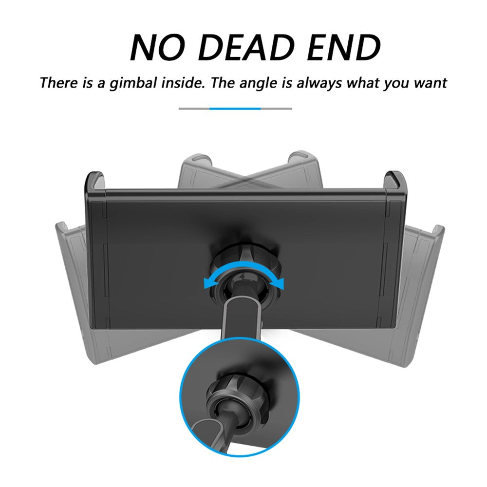 Foldable Car Mobile Phone Holder Tablet Stand Adjustable Back Seat Headrest Mount Bracket